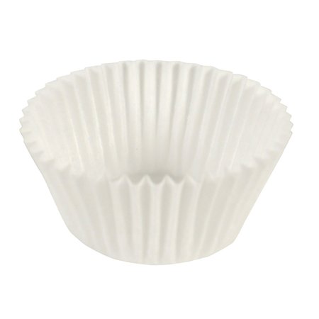 HOFFMASTER Fluted Bake Cup, 2-1/2", White, PK500 BL100-2-1/2SP
